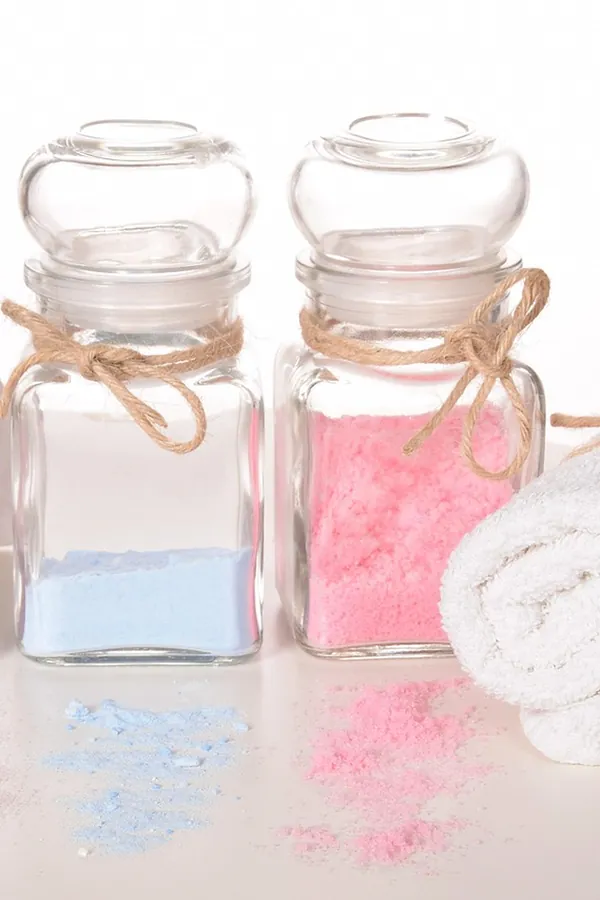 Pastel Kavanoz Banyo Tuzu Seti