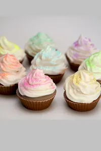 Pastel Simli Cupcake Banyo Bombası